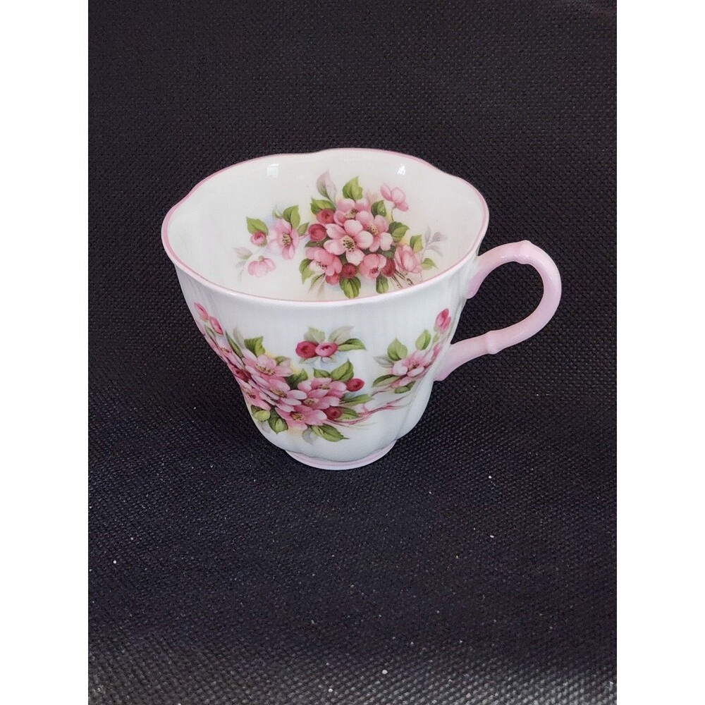Rare Vintage Royal Albert Tea Cup & Saucer Set Blossom Time Series Apple Blossom